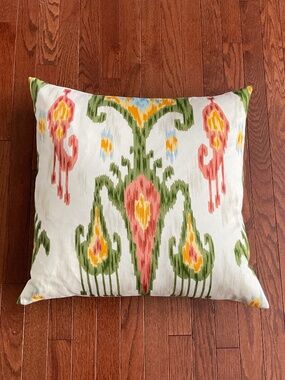 Ikat Design Throw Pillow